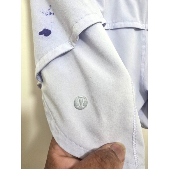 Lululemon Womens Light Purple Swiftly Sculpt Running Shorts Size 4 With Zipper P - Picture 5 of 7